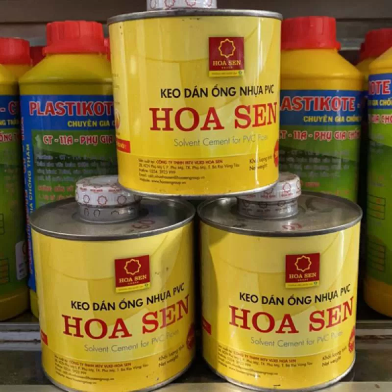 Keo Dán Nhựa Hoa Sen