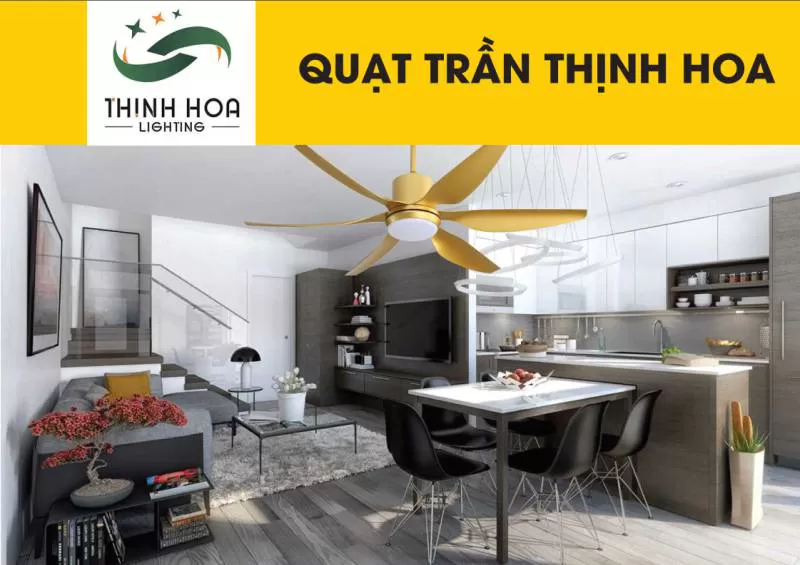 QUẠT ĐÈN TRANG TRÍ THỊNH HOA