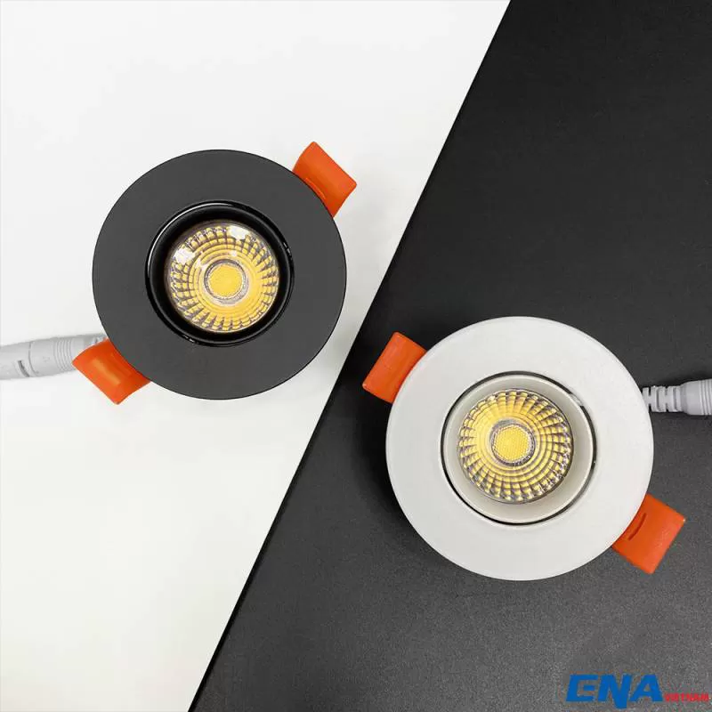 Đèn LED âm trần chỉnh hướng 3W mẫu DCE