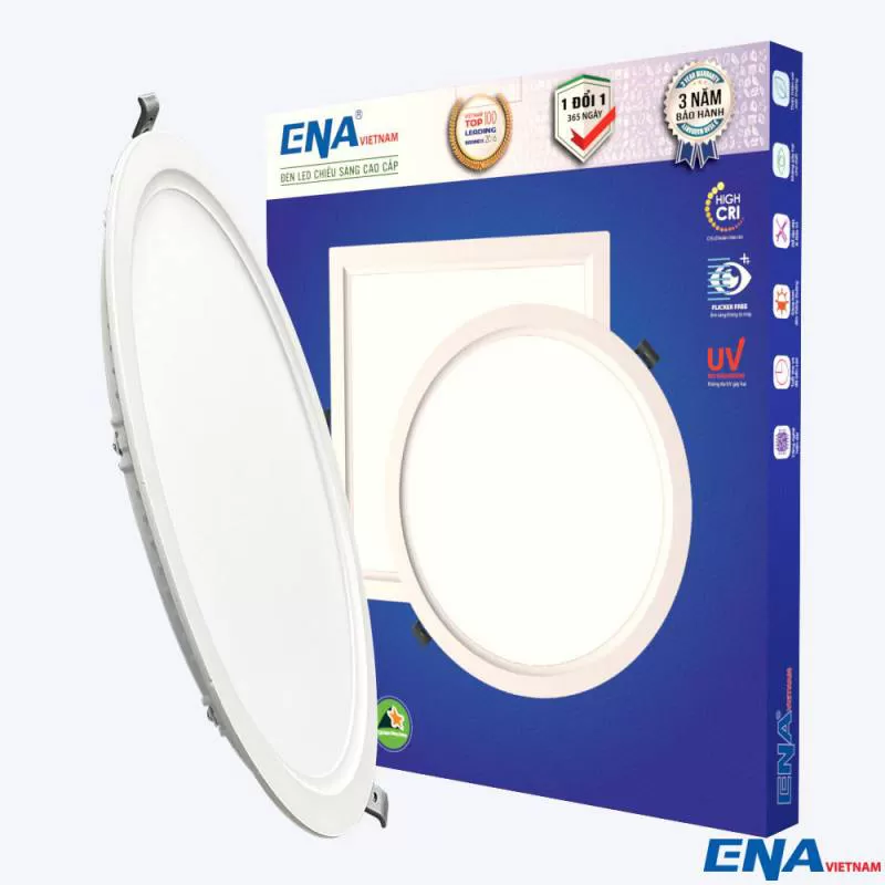 Đèn LED âm trần tròn 24W 3 chế độ mẫu ATF