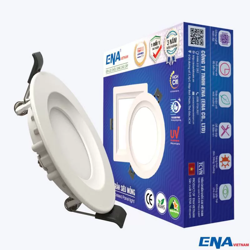 Đèn LED âm trần tròn 3W mẫu ATF