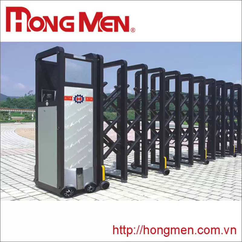 Cửa Cổng Xếp Hắc Trân Châu B - Đầu Bằng