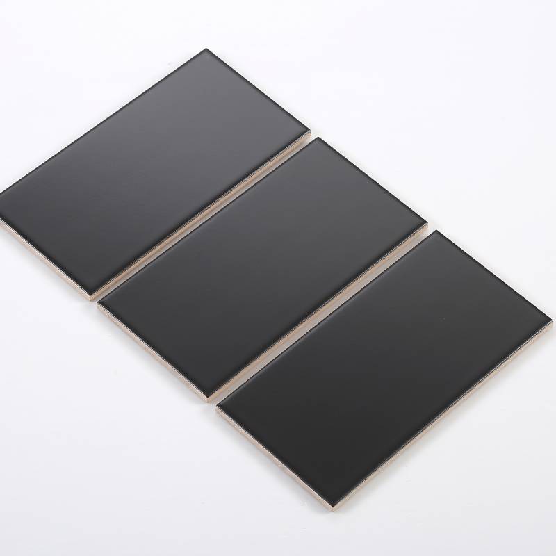 Gạch thẻ màu đen mờ phẳng 100*200mm M1207Y 