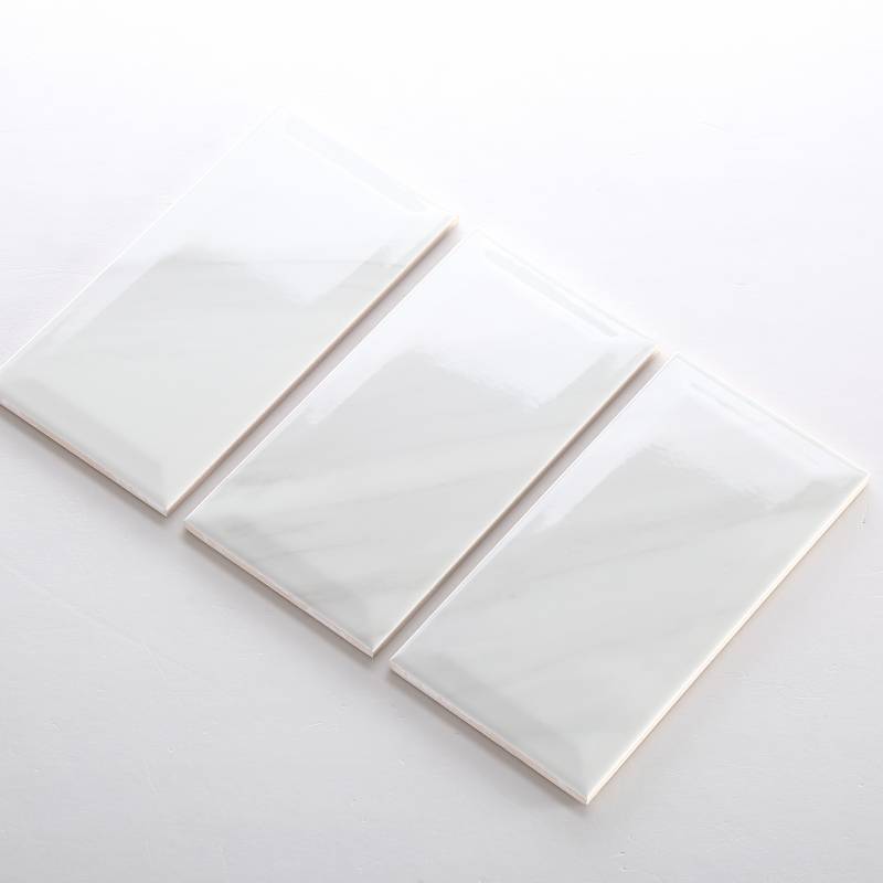Gạch thẻ màu inkjet trắng nâu bóng vát 100*200mm M1220XK