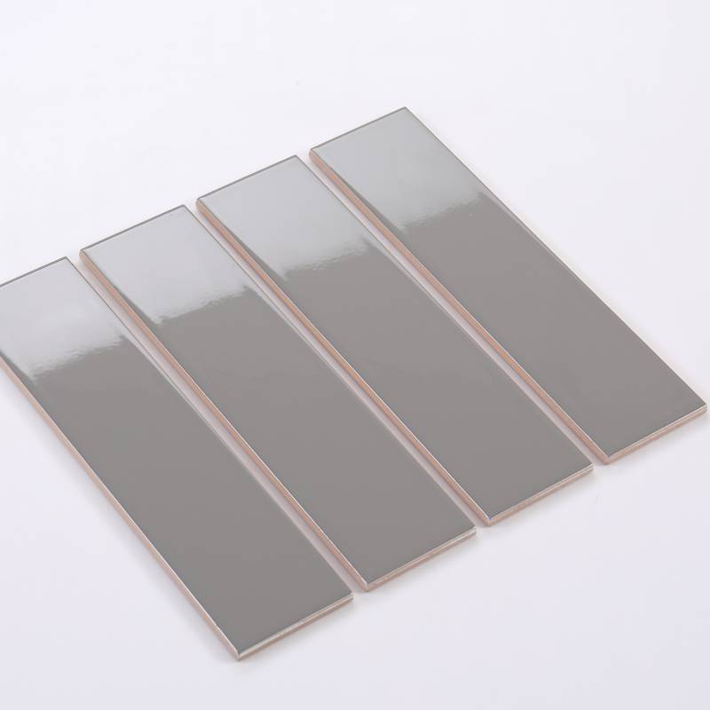 Gạch thẻ màu xám nhạt bóng phẳng 100*400mm M1402