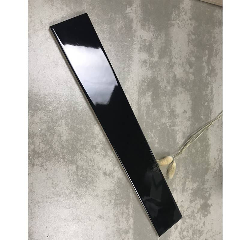 Gạch thẻ đen bóng phẳng 60*400mm M60407