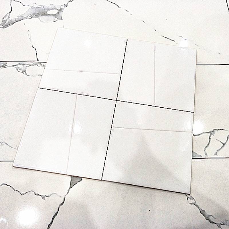 Gạch thẻ khuôn trắng bóng 150*150mm M151500H