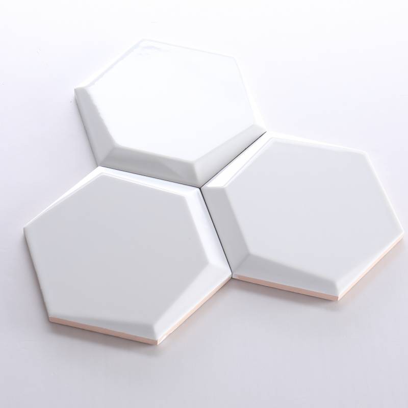 Gạch thẻ lục giác trắng bóng vát 87*173*150mm M1715800