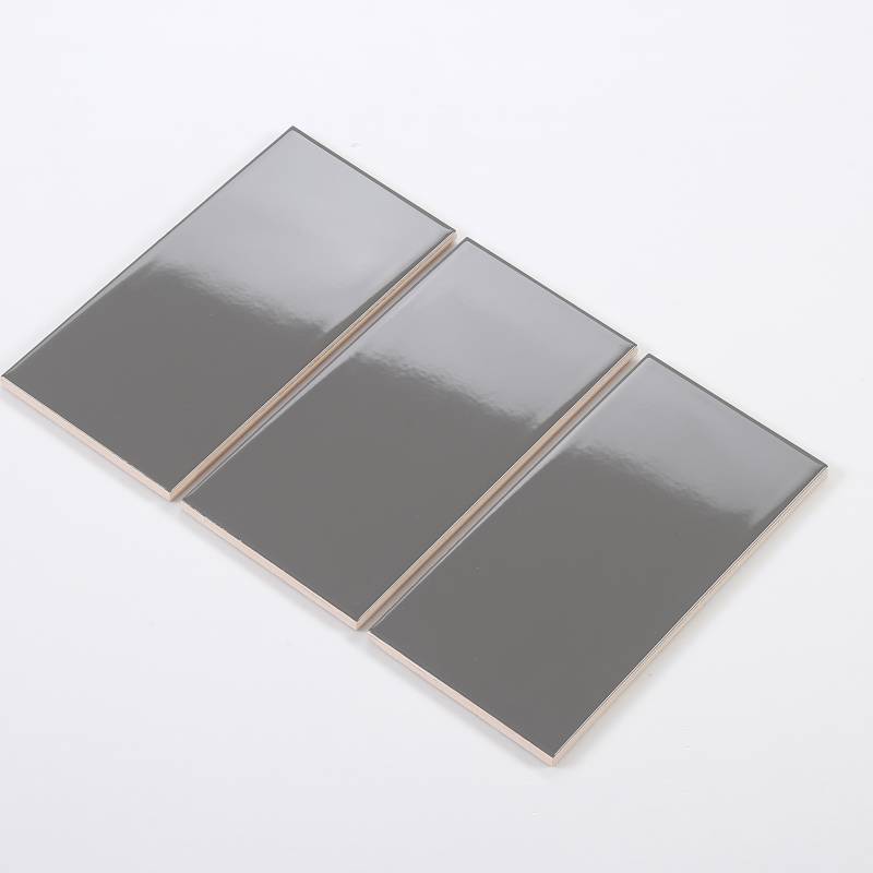 Gạch thẻ màu xám đậm bóng phẳng KT 100*200mm M1203