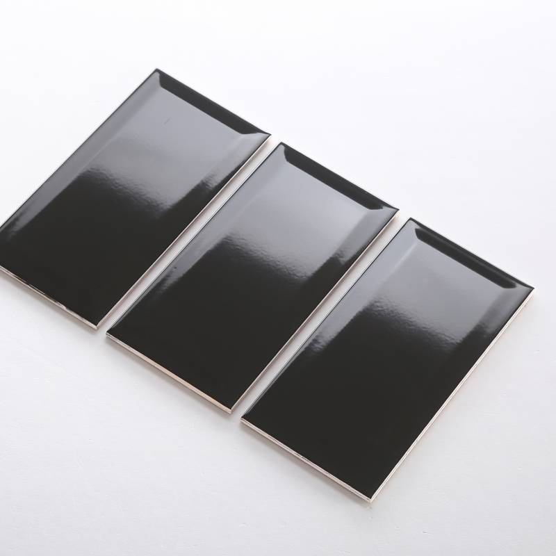 Gạch thẻ màu đen bóng vát KT 100*200mm M1207X