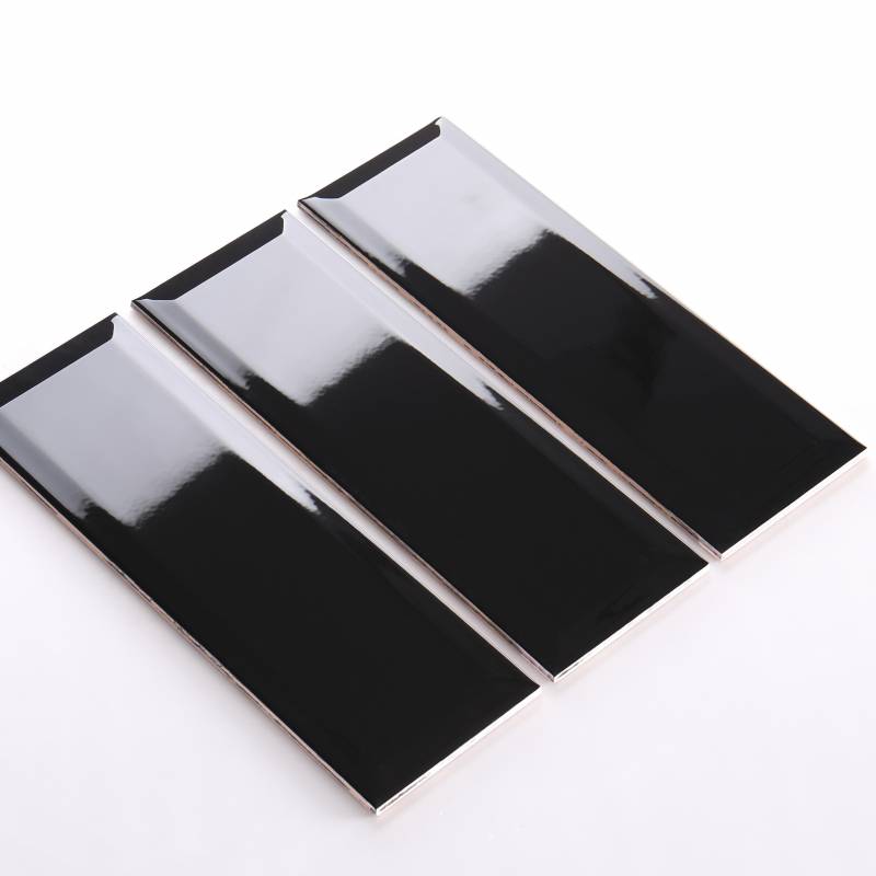 Gạch thẻ màu đen mờ vát KT 100*300mm M1307X