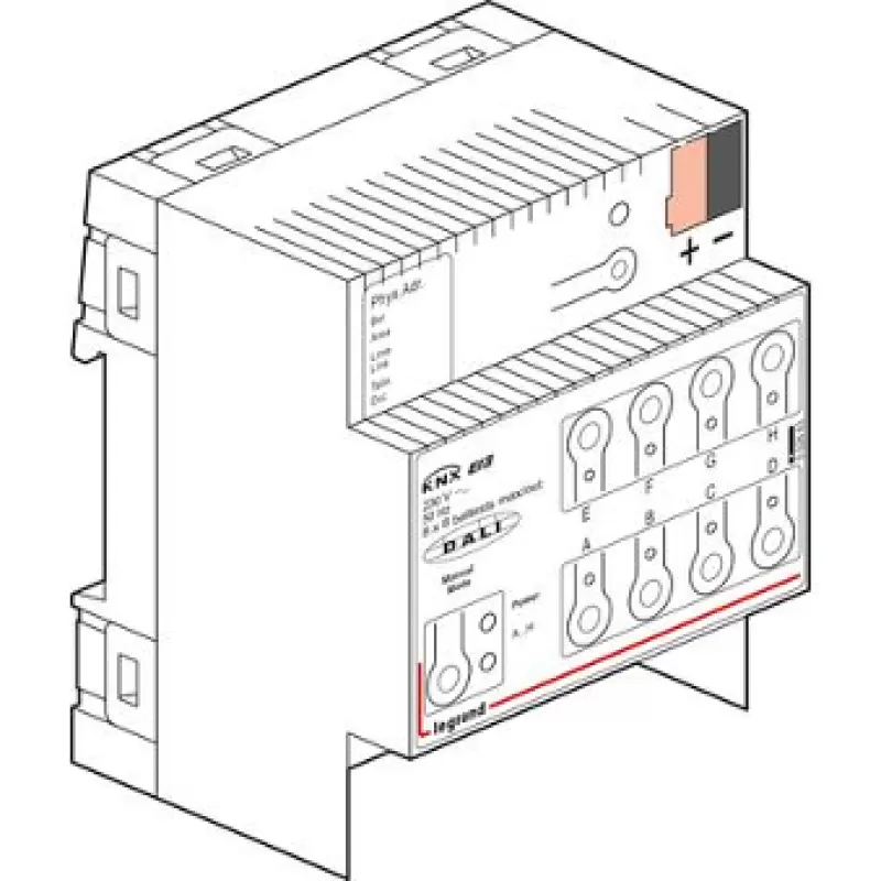 Legrand KNX DALI dimming DIN controller 8 outputs