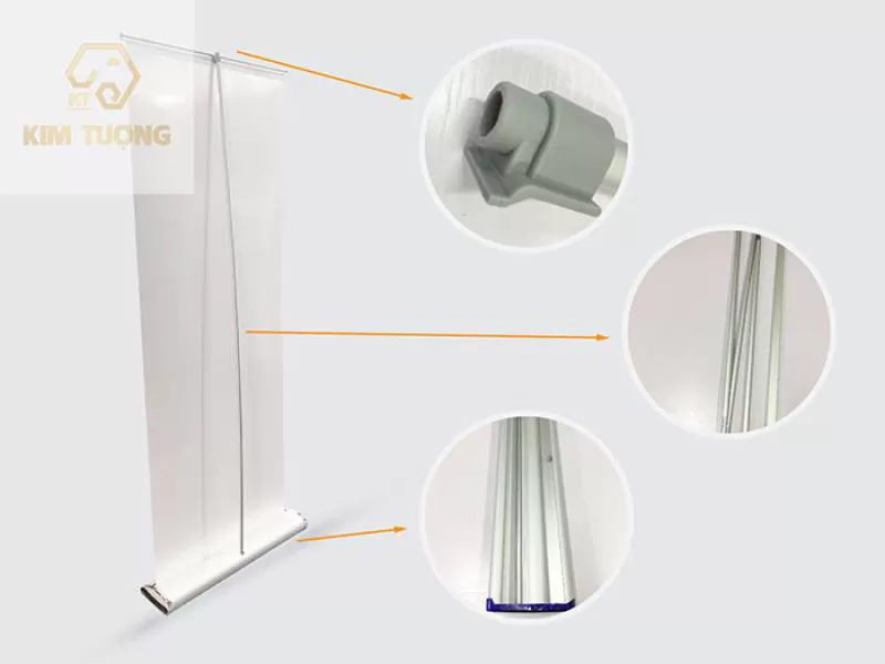 Standee Cuốn Hào Hoa 1 Mặt Nhôm - Giá Cuốn Cao Cấp