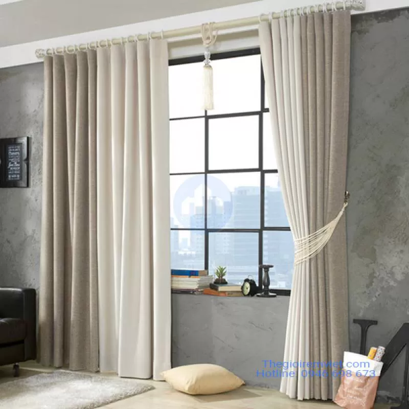 Rèm Phòng Khách Chung Cư Chống Nắng Cách Nhiệt