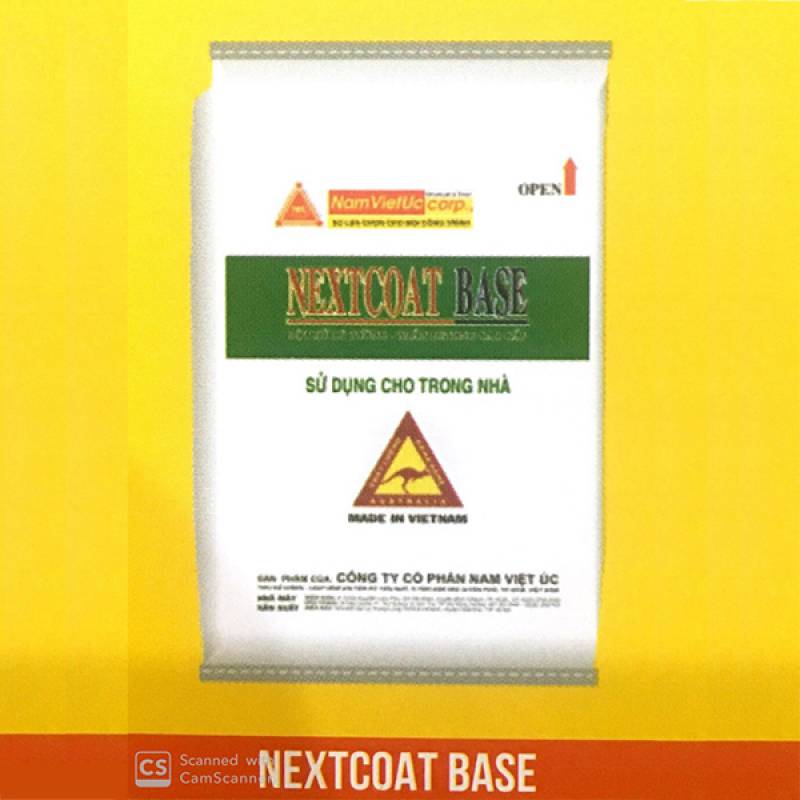 Bột bả xử lý tường - trần cao cấp Nextcoat Base Nam Việt Úc sử dụng cho nội thất