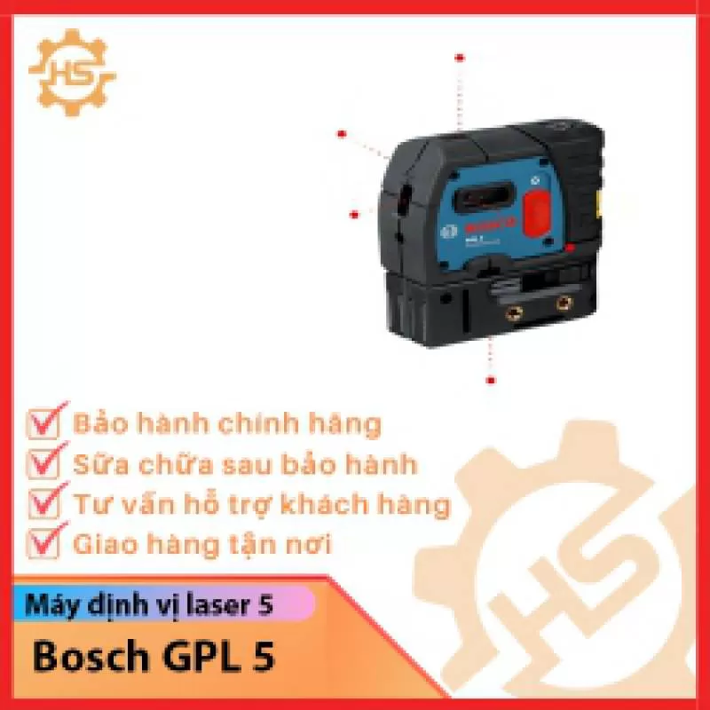 Máy cân mực laser tia xanh Bosch GPL 5 G mới mã 0601066P00 