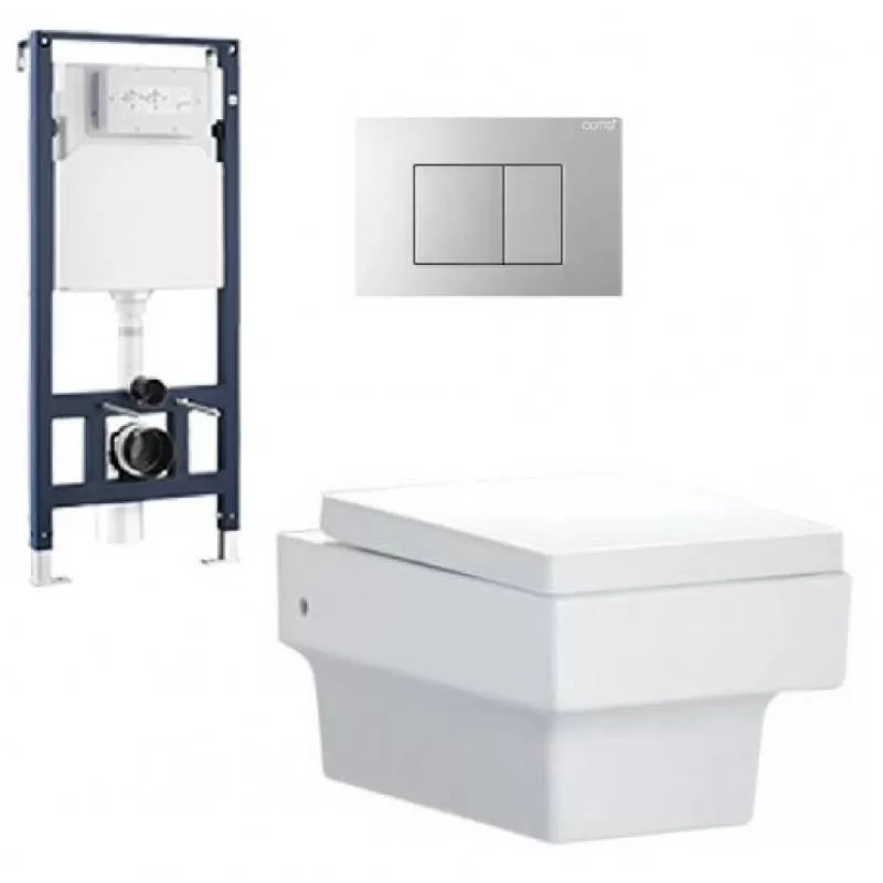 Bồn Cầu Cotto SC19777(F) Treo Tường Thoát Ngang Tâm 255mm