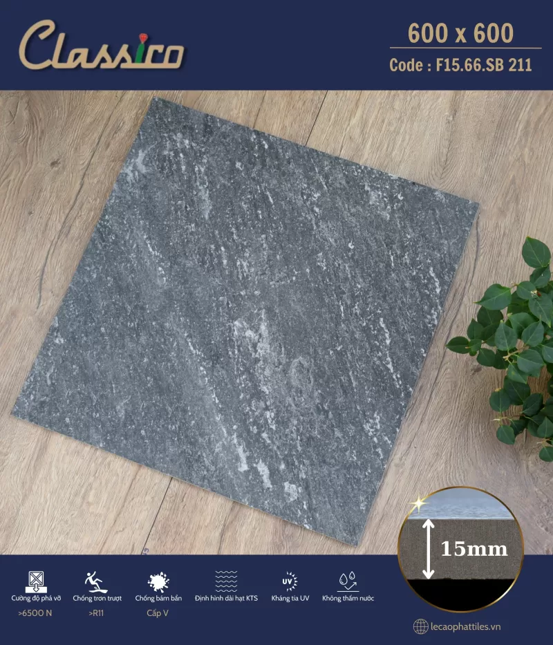 APODIO CLASSICO F1566SB211 (Mờ) (15mm)