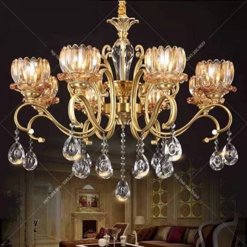 Đèn chùm đồng HTD-01