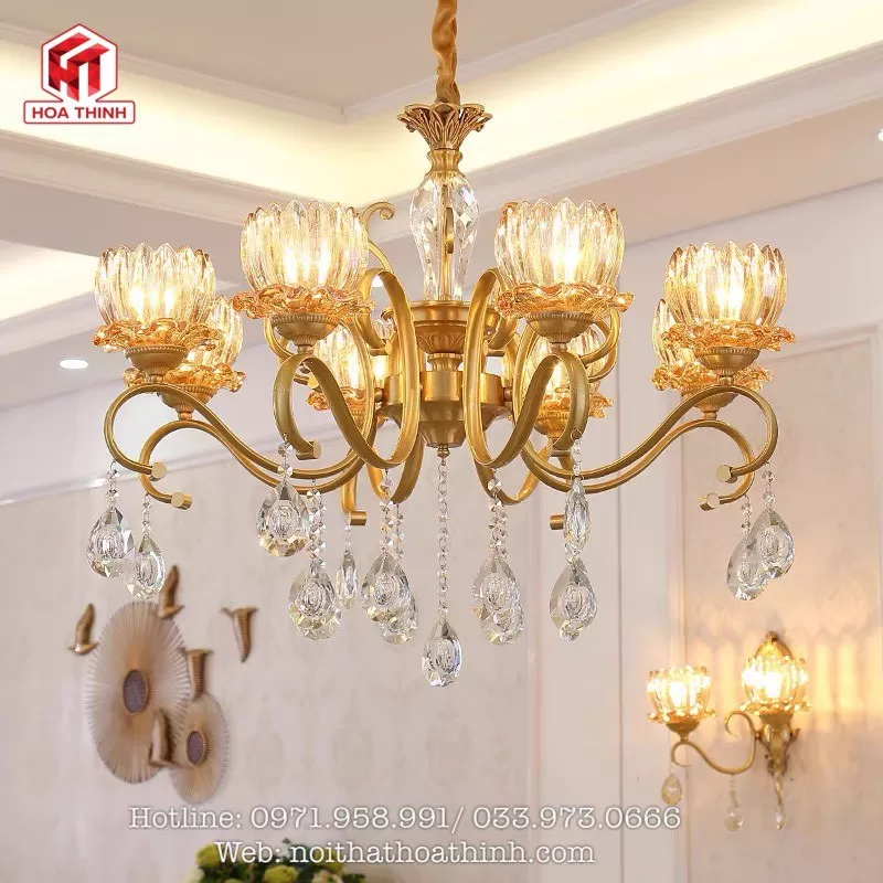 Đèn chùm đồng HTD-24