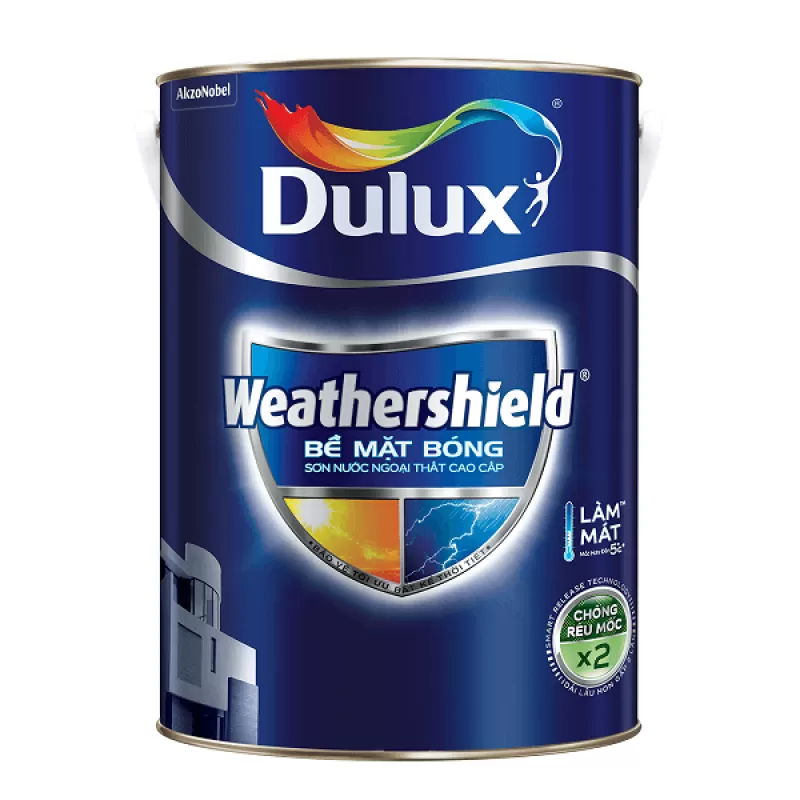 Sơn nước ngoại thất Dulux Weathershield BJ9 bề mặt bóng 