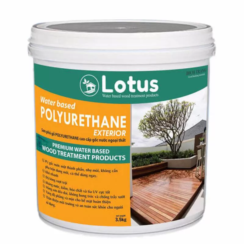 Sơn tạo màu gỗ Lotus Water Based Stain
