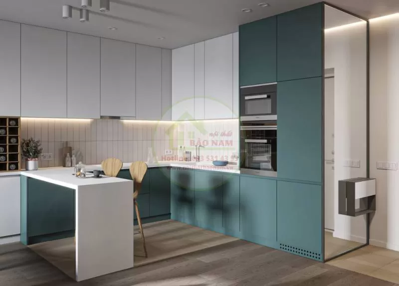 Tủ Bếp Gỗ Giá Rẻ Hiện Đại Đẹp 