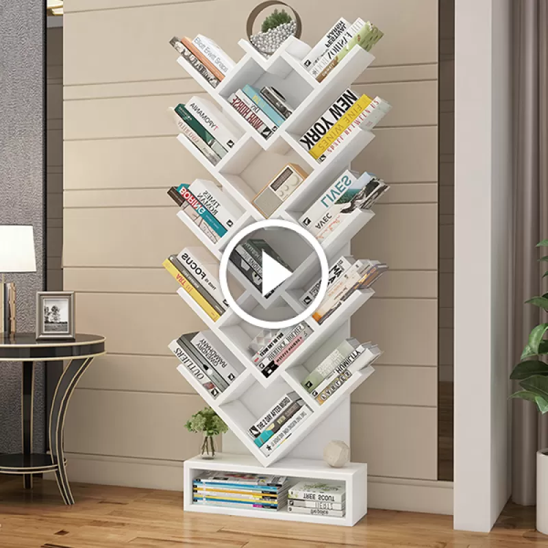 Kệ sách hình xương cá 5 tầng đối xứng GHS-2548 