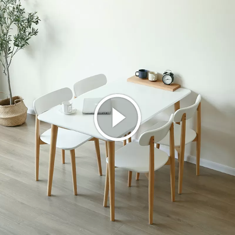 Bàn ghế ăn kiểu Nhật thiết kế đơn giản GHS-41618