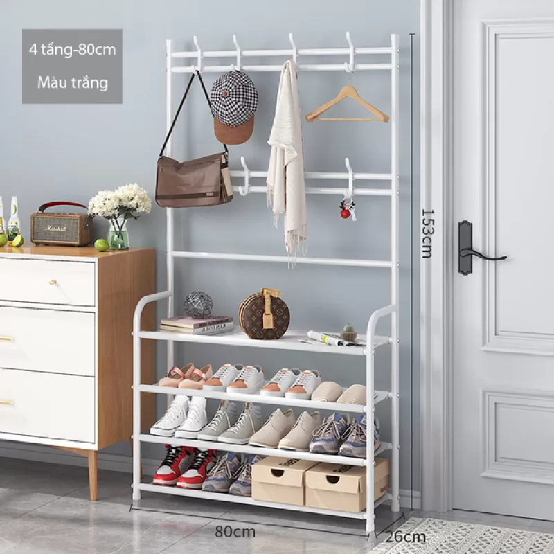 Kệ treo quần áo chữ H, để giày dép, túi xách tiện lợi, chất liệu cải tiến bền đẹp 