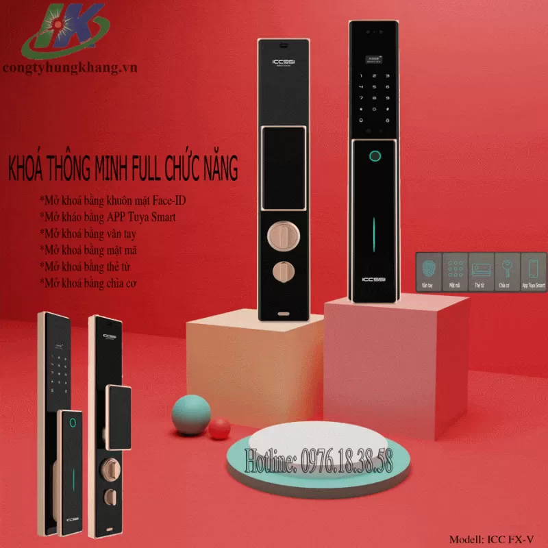 Khóa thông minh hộ gia đình full chức năng nhận diện khuôn mặt