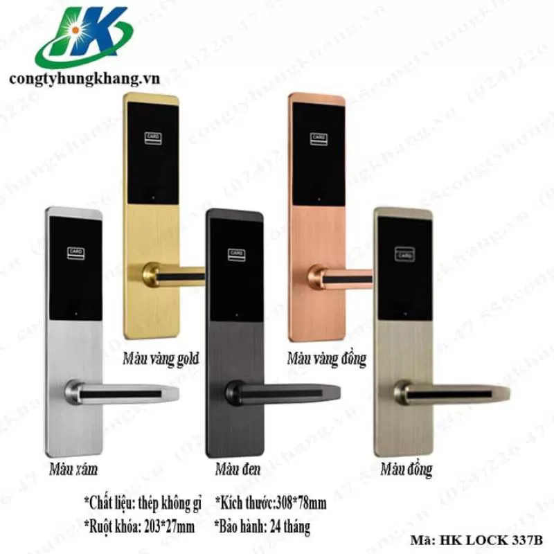 Khóa thẻ từ khách sạn thông minh HK LOCK 337B