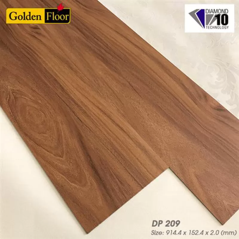 SÀN NHỰA GOLDEN FLOOR VÂN GỖ DP209