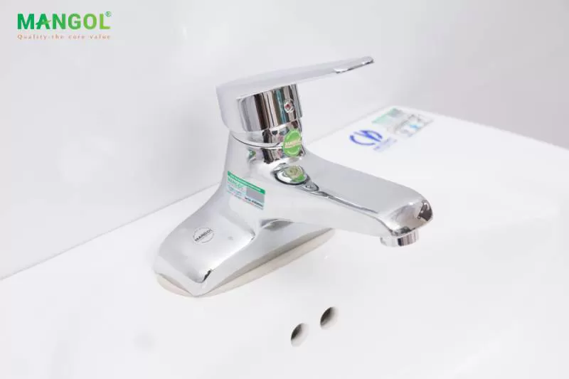 Bộ vòi chậu nóng lạnh Mangol MG303 (Bỏ mẫu)