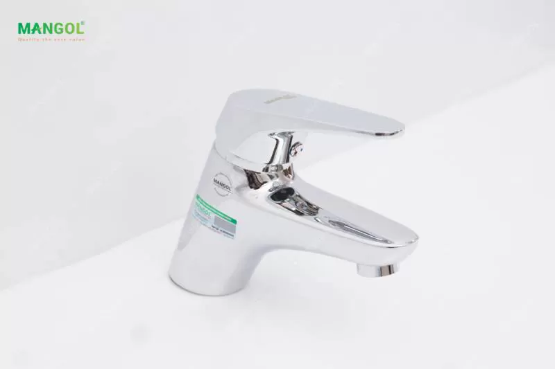 Bộ vòi chậu nóng lạnh 1 lỗ Mangol MG101 (Bỏ mẫu)