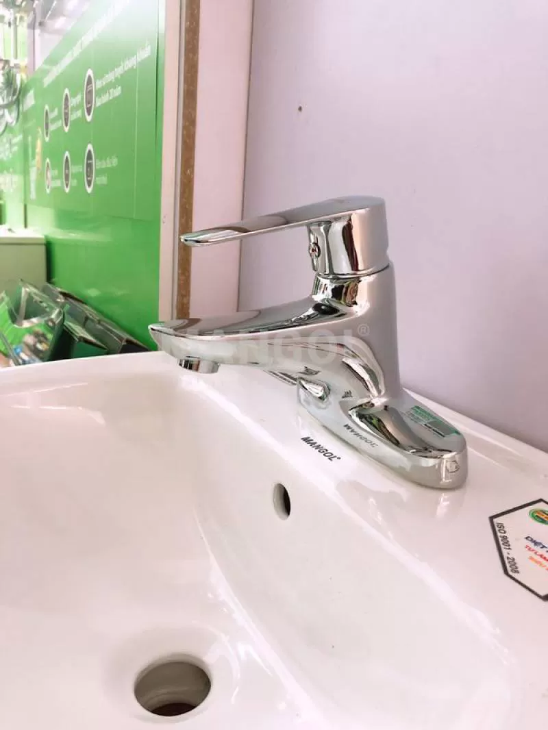 Bộ vòi chậu nóng lạnh Mangol MG312