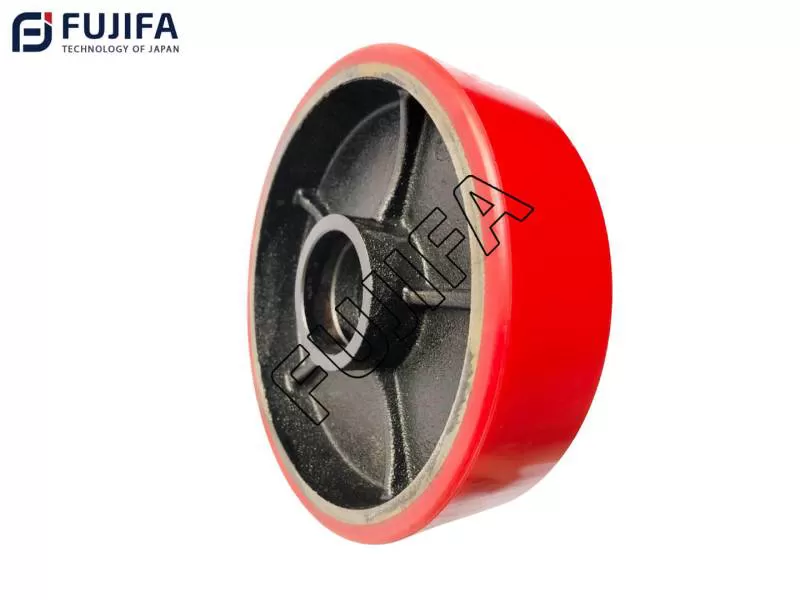 Bánh lái xe nâng tay PU 180×50 mm