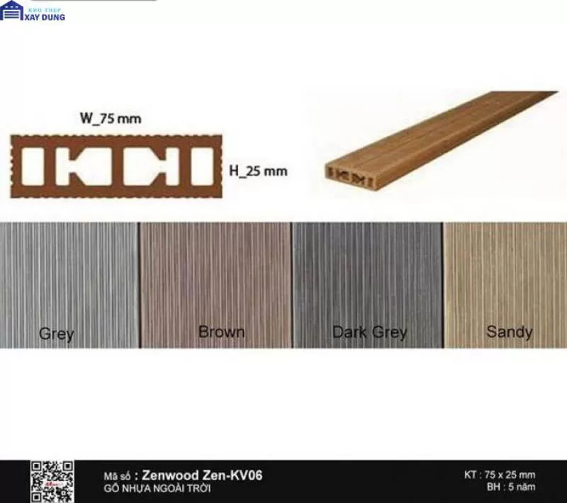 Gỗ Nhựa Zenwood Zen-KV06 