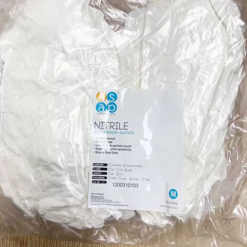 Găng tay y tế nitrile ASAP size M (50 đôi)