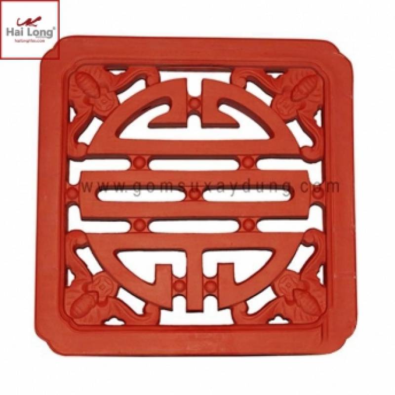 Gạch thông gió đất nung thọ vuông 40x40cm TG-TV40