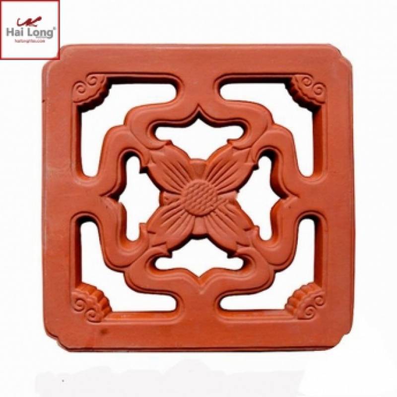 Gạch thông gió đất nung Hoa roi 20x20 TG-R20