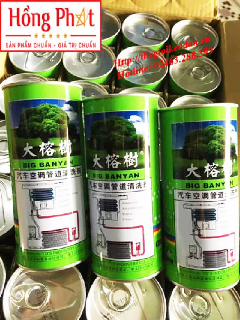 NƯỚC SÚC RỬA GIÀN LẠNH ĐIỀU HÒA Ô TÔ BIG BANYAN