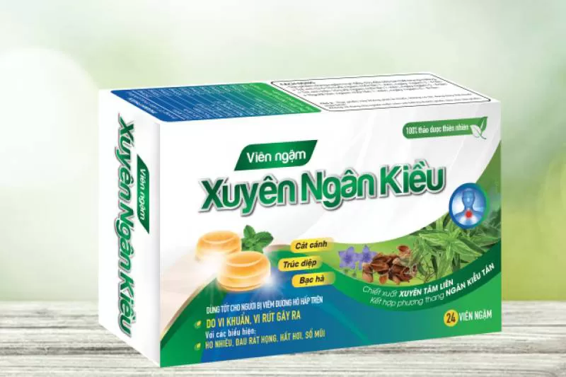 VIÊN NGẬM - XUYÊN NGÂN KIỀU ( 8 viên/vỉ - 3 vỉ/hộp )