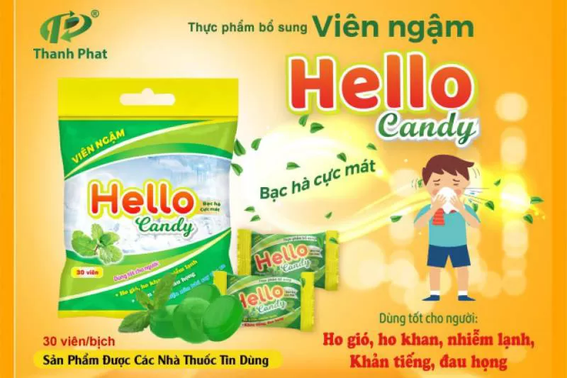 KẸO NGẬM HELLO CANDY ( 30 VIÊN/TÚI)