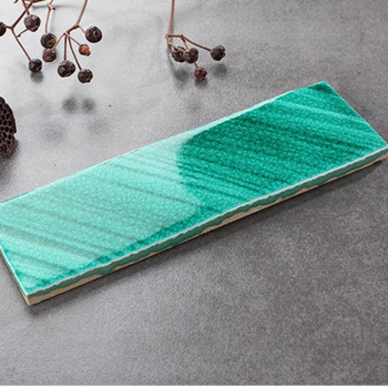 Gạch thẻ trang trí nội thất 60x200mm màu xanh 60JF005B