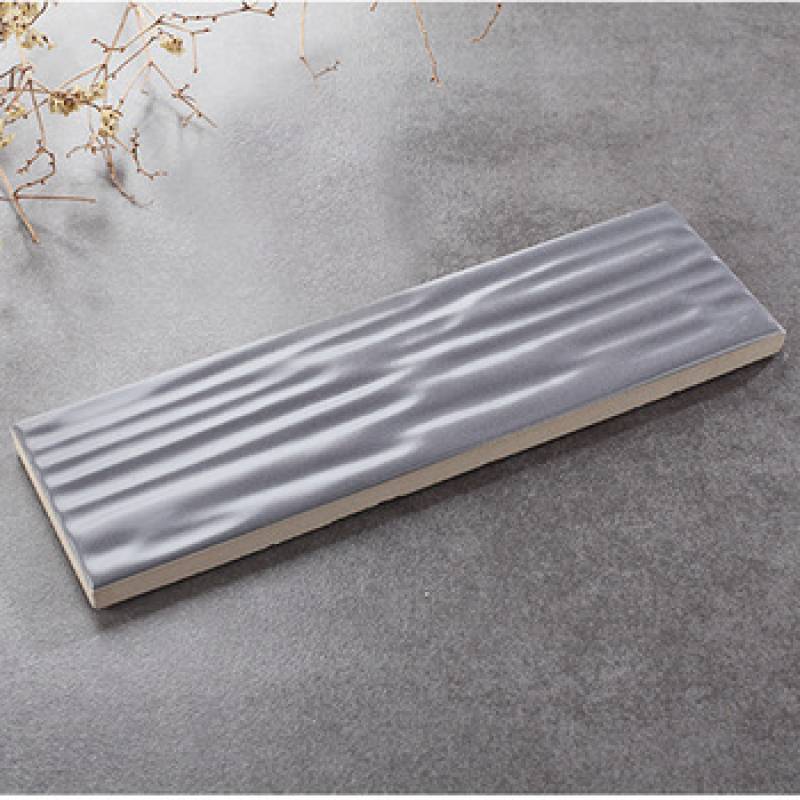 Gạch thẻ trang trí nội thất 60x200mm màu xám 60JF004