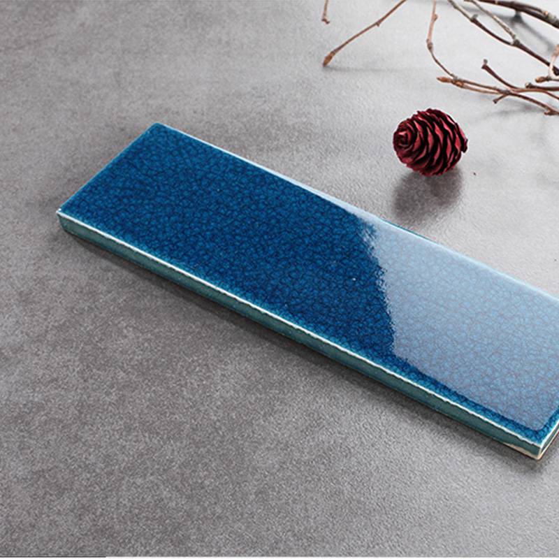 Gạch thẻ trang trí nội thất 60x200mm màu xanh 60JF006B