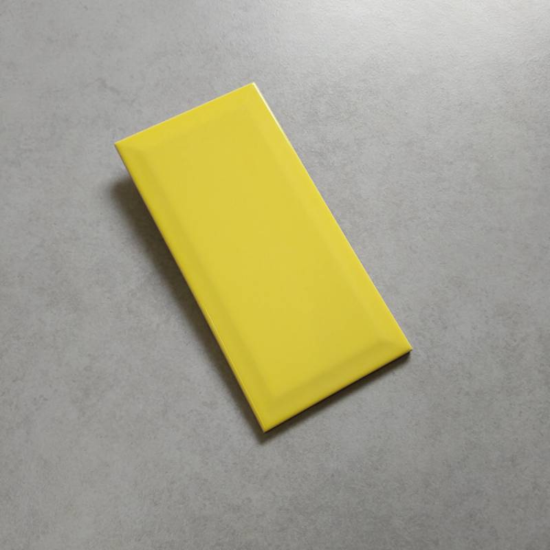 Gạch thẻ trang trí ốp tường 100x200mm màu vàng 200SW603BE