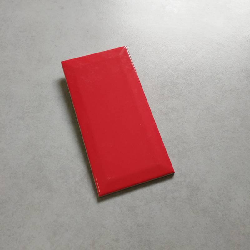 Gạch thẻ trang trí ốp tường 100x200mm màu đỏ 200SW179BE