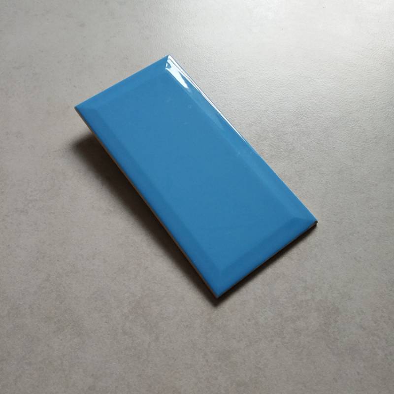 Gạch thẻ trang trí ốp tường 100x200mm màu xanh 200SW295BE